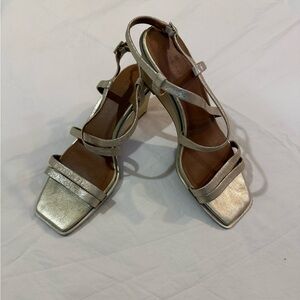 Caslon Silver Strappy Heels